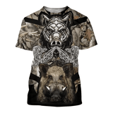 Maxcorners Boar Hunting Custom Name Shirt 3D All Over Printed Clothes