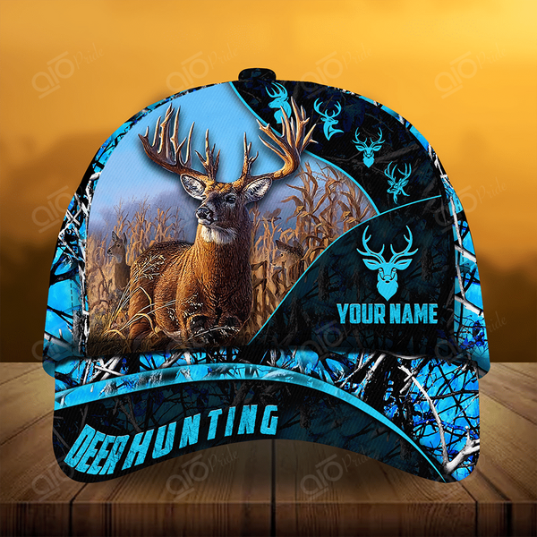 Maxcorners The Majestic Of Deer Hunting Personalized Hats 3D Multicolored