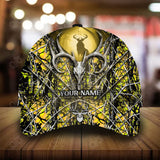 Maxcorners The Best Skull Hunting Deer Personalized Hats 3D Multicolored