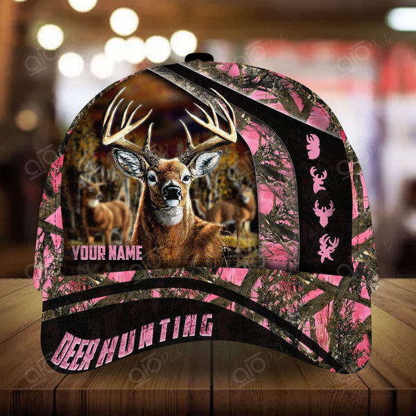 Maxcorners New Century Of Deer Hunting Personalized Hats 3D Multicolored