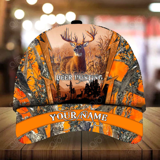 Maxcorners Epic Suris Hunting Deer Personalized Hats 3D Multicolored
