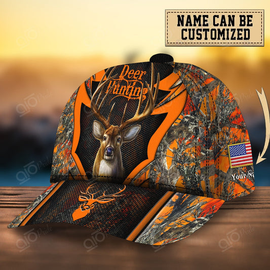 Maxcorners The Awesome Hunting Deer Personalized Hats 3D Multicolored