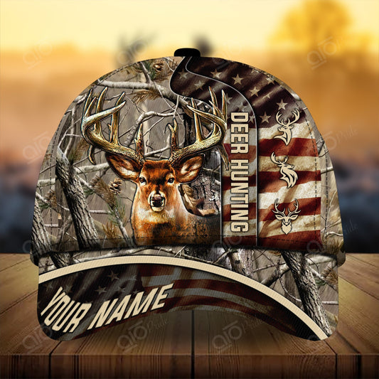Maxcorners Colorful Deer Hunting Personalized Hats 3D Multicolored Camo