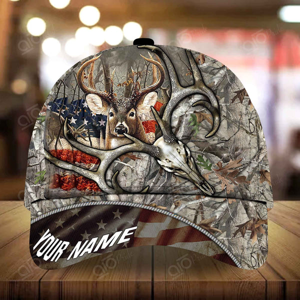 Maxcorners Epic Wriryn-X6 Hunting Deer Personalized Hats 3D Multicolored
