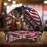 Maxcorners Crown Of Thorn Deer Hunting Personalized Hats 3D Multicolored
