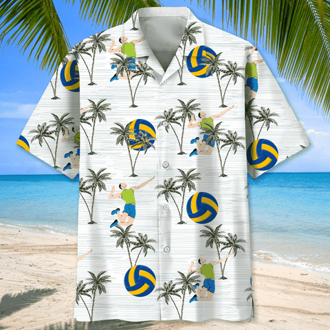 Volleyball Summer Coconut Patern Hawaiian Shirt