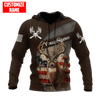 Maxcorners Deer Hunting Season Custom Name Shirt 3D All Over Printed Clothes