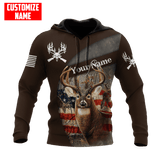 Maxcorners Deer Hunting Season Custom Name Shirt 3D All Over Printed Clothes