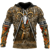 Maxcorners Deer Hunting Custom Name Shirt 3D All Over Printed Clothes