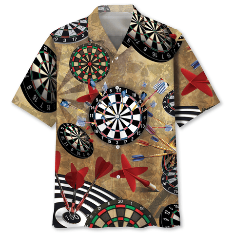MaxCorners Darts Vintage Pattern Hawaiian Shirt
