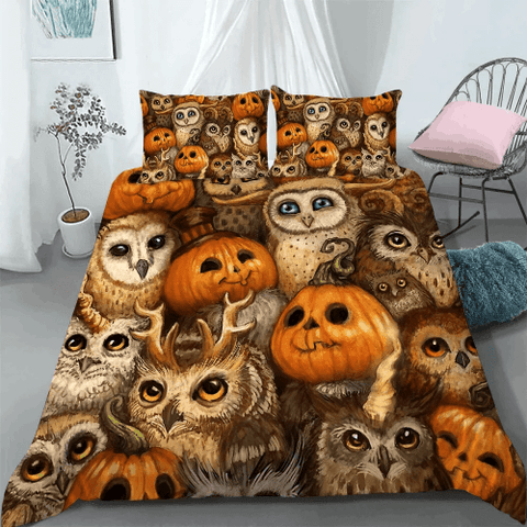 Maxcorners Frightful Fun Halloween Bedding Set