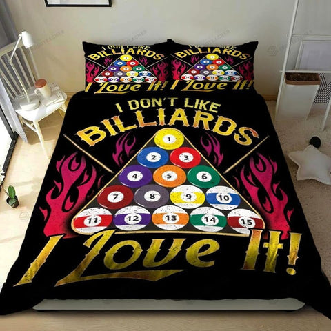 Maxcorners I Don't Like Billards I Love It Bedding Set