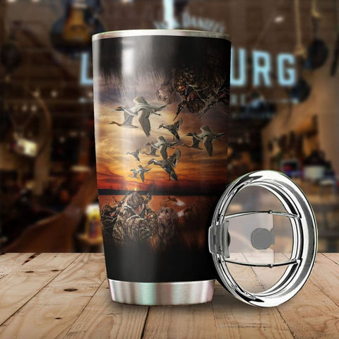 Maxcorners Duck Hunting Stainless Steel Tumbler