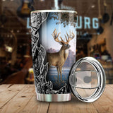 Maxcorners Love Deer Hunting Camo Stainless Steel Tumbler