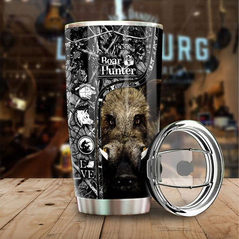 Maxcorners Boar Hunting Camo Stainless Steel Tumbler