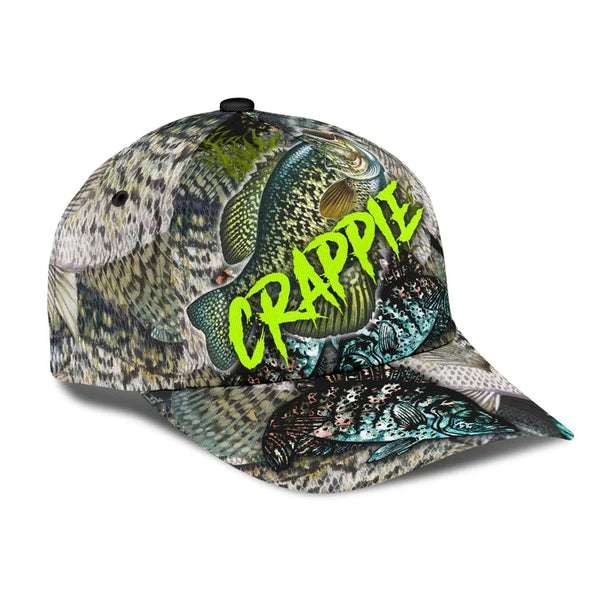 Maxcorners Personalized Crappie On Skin Fishing Cap