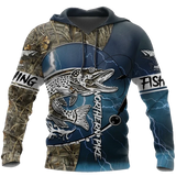 Maxcorners NORTHERN PIKE Fishing 3D Hoodie