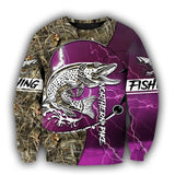 Maxcorners NORTHERN PIKE Fishing 3D Hoodie