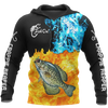 Maxcorners CRAPPIE ON FIRE Fishing 3D Hoodie