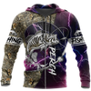 Maxcorners PERCH FISHING HUK UP Fishing 3D Hoodie