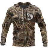 Maxcorners FULL CAMO WATER Fishing 3D Hoodie