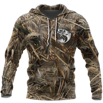 Maxcorners FULL CAMO WATER Fishing 3D Hoodie