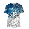 Maxcorners LIFE DRAW HUNGRY Fishing 3D Hoodie