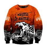 Maxcorners MASTER BAITER Fishing 3D Hoodie