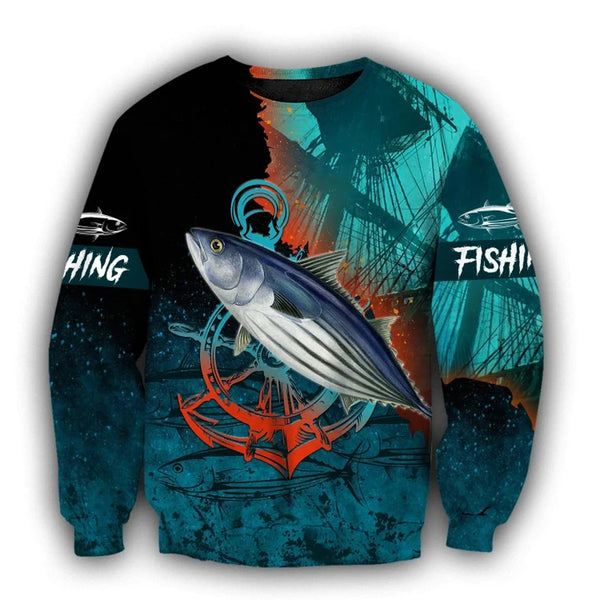 Maxcorners SALTWATER Fishing 3D Hoodie