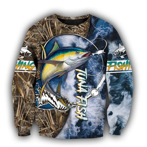 Maxcorners LIFE TUNA Fishing 3D Hoodie