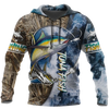 Maxcorners LIFE TUNA Fishing 3D Hoodie