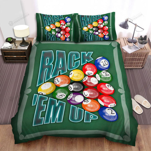 Maxcorners Billiards Rack Em Up Bedding Set