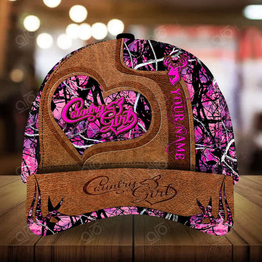 Maxcorners Premium Unique Deer Hunting Personalized Hats 3D Multicolored