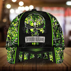 Maxcorners Best Skull Deer Hunting Personalized Hats 3D Multicolored