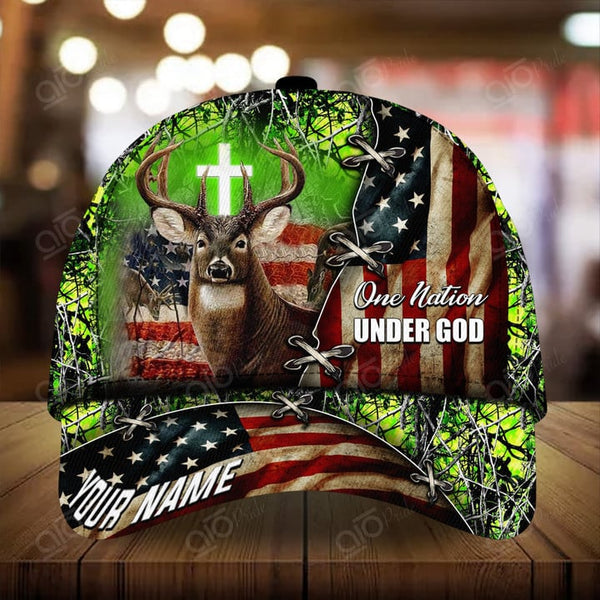 Maxcorners Premium Printed Deer Hunting Personalized 3D Hat