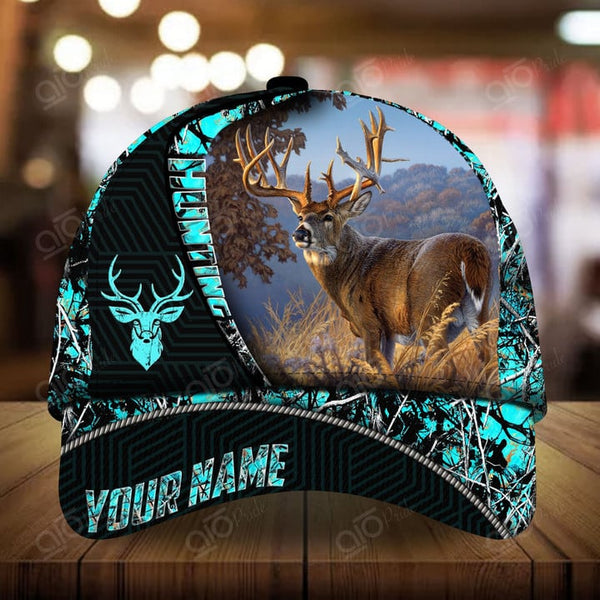 Maxcorners The Unique Boomerang Deer Hunting Personalized Hats 3D Multicolored
