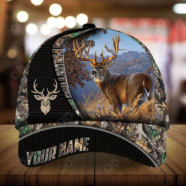 Maxcorners The Unique Boomerang Deer Hunting Personalized Hats 3D Multicolored