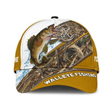 Maxcorners Custom Text Walleye Fishing Hook Print Cap