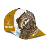 Maxcorners Custom Text Walleye Fishing Hook Print Cap