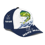 Maxcorners Custom Text Mahi-Mahi Fishing Hook Print 3D Cap