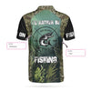 Maxcorners Custom Text And Number Fishing 3D Polo