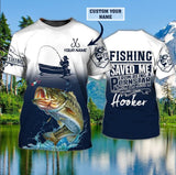 Maxcorners Bass Fishing Customize Name 3D Shirts