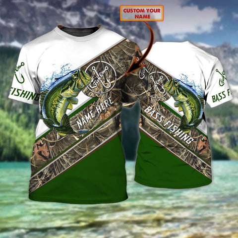 Maxcorners Fishing Customize Name 3D Shirts