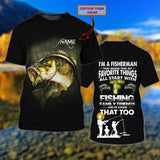 Maxcorners Bass Fishing Customize Name 3D Shirts