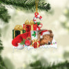 I Want To Grow Old With You, Personalized Ceramic Ornament Gift For Santa Couple