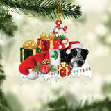 MAXCORNERS SHIBA INU MERRY CHRISTMAS HANGING ORNAMENT