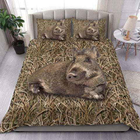 Maxcorners Boar Hunting All Over Printed Bedding Set