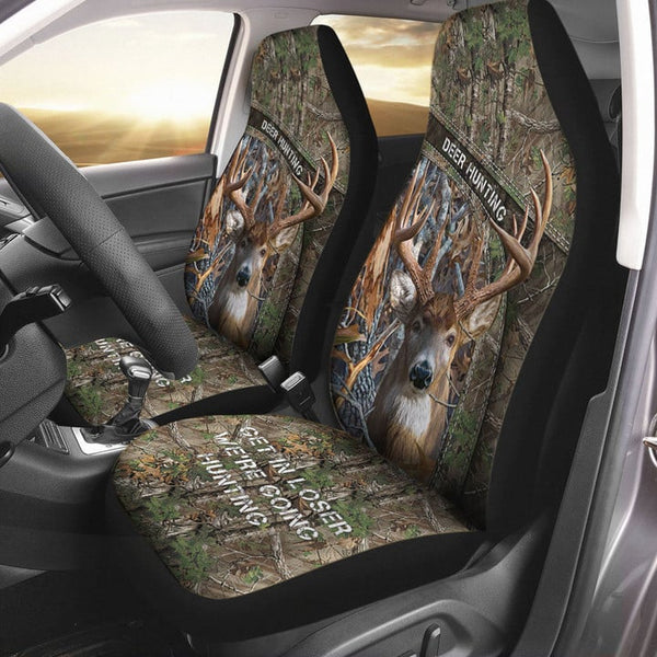 Maxcorners Deer Hunting Get In Loser Car Seat Covers