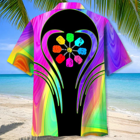 MaxCorners Pickleball Color 3D Hawaiian Shirt