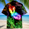 Maxcorners SCUBA DIVING Colorful Hawaiian Shirt